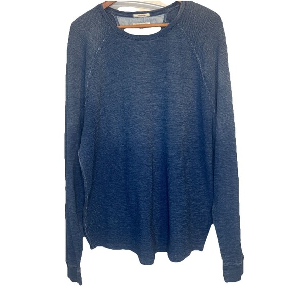 Lucky Brand Other - Lucky Brand True Indigo Men’s BLUE Thermal Knit Long Sleeve Henley Shirt Sz XXL